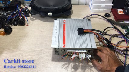 Ampli bãi tháo xe JBL 8 kênh,hàng đại chất cho AE chơi tết