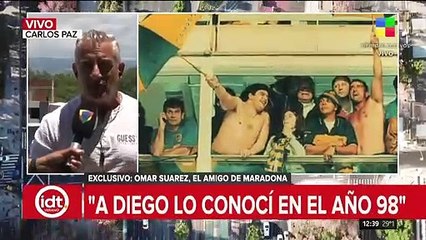 Omar Suárez, amigo de Maradona: "A Diego lo conocí en el año 98"