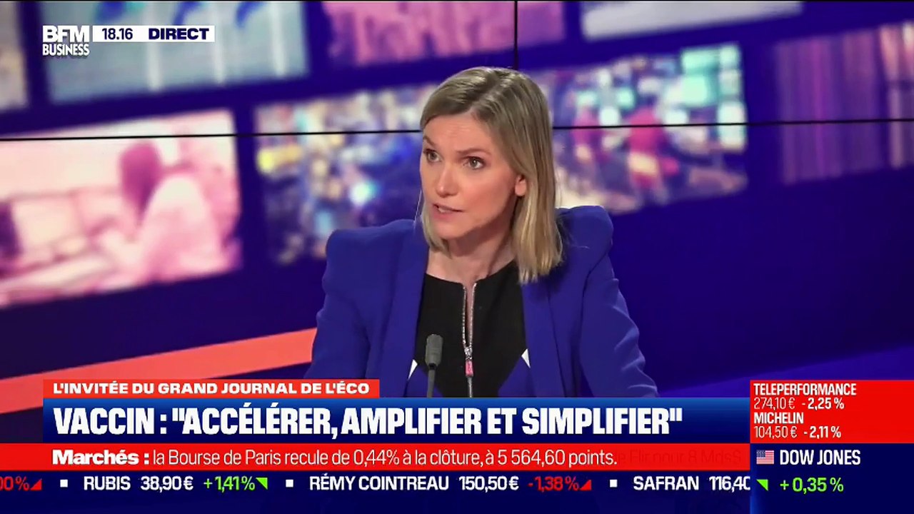 Agnès Pannier-Runacher (Ministre de l'Industrie) : Les vaccins en entreprise envisagés - 05/01