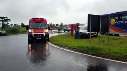 Acidente na BR-369 deixa três pessoas feridas, no trevo do núcleo industrial