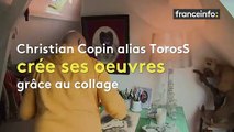 Collages, assemblages surréalistes... Dans l'atelier de l'étonnant créateur pop TorosS