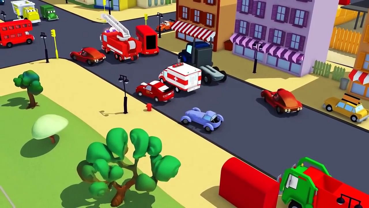 La Super Patrouille, camion pompier et voiture de police, Tom la Dépanneuse et l'accident à Car City