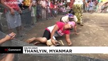 احتفالات شعبية فى ميانمار لاحياء ذكرى الاستقلال عن بريطانيا