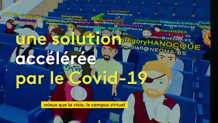 Un campus virtuel avec des avatars pour mieux suivre les cours en école de commerce