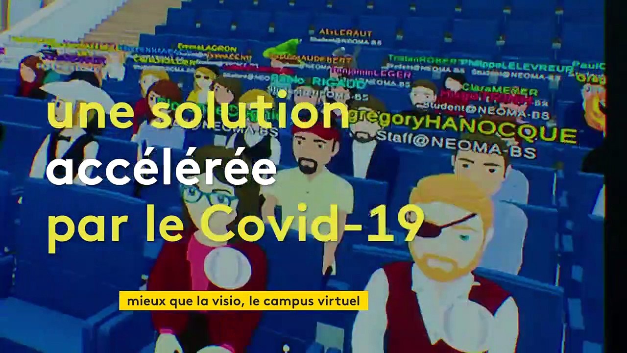 Un campus virtuel avec des avatars pour mieux suivre les cours en école de commerce