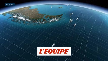 La carte 3D du 5 janvier - Voile - Vendée Globe