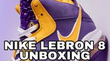 NIKE LEBRON 8 LAKERS MEDIA DAY SNEAKER UNBOXING REVIEW