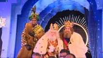 Los Reyes Magos durante la gala celebrada en Conde Duque