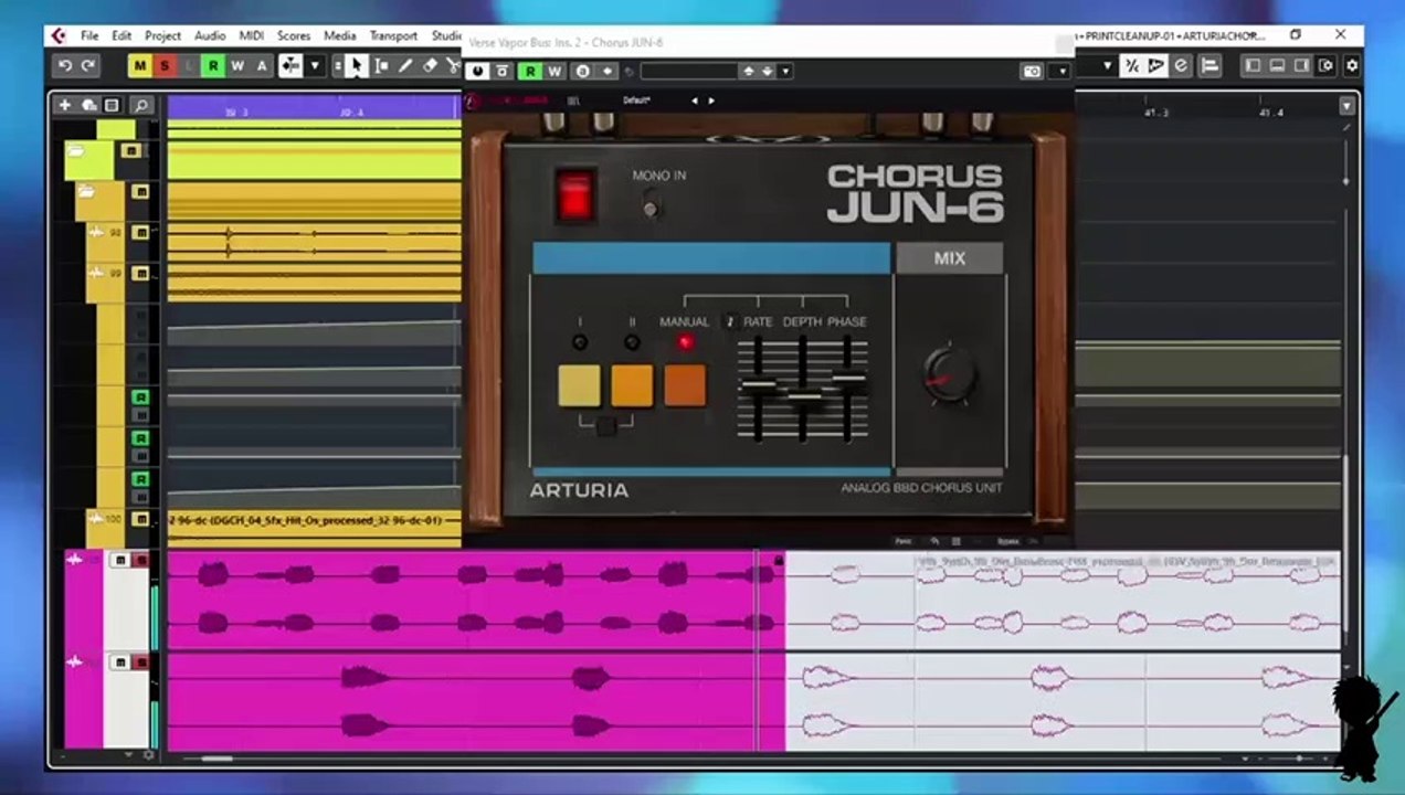 Electro-Synth Retro-wave Production FXs with the Arturia Jun-6 Chorus