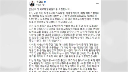 국회 외통위, 오늘 '한국 유조선 나포' 긴급 간담회 / YTN