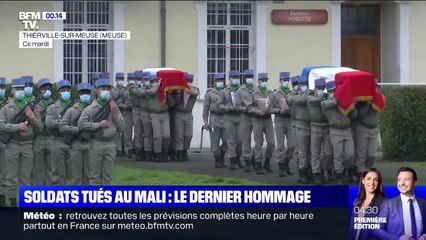 Tải video: À Thierville-sur-Meuse, le dernier hommage aux trois militaires tués au Mali