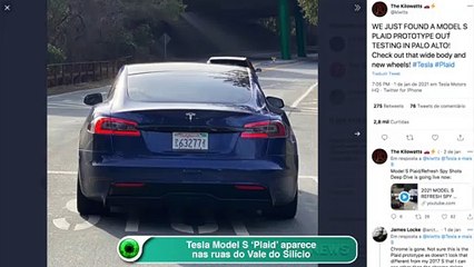 Tesla Model S ‘Plaid’ aparece nas ruas do Vale do Silício