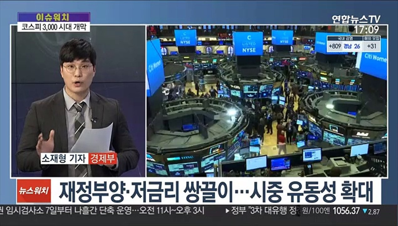 [이슈워치] 코스피 사상 첫 장중 3,000 돌파…질주 이어질까