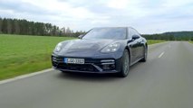 The new Porsche Panamera Turbo S Executive in Night Blue Driving Video