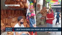 Libur Tahun Baru Usai Pasar Ubud Sepi Wisatawan