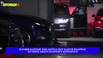 Ranbir Kapoor and Aditya Roy Kapur Spotted outside Arjun Kapoor's residence | SpotboyE