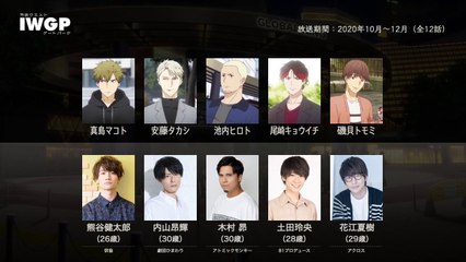 池袋ウエストゲートパークの声優さんたちは、こんな顔！