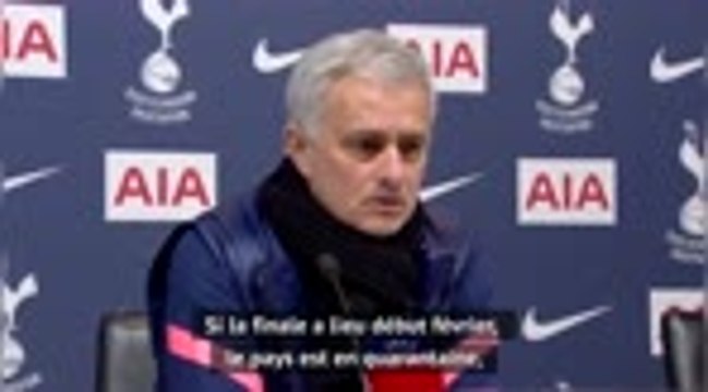 Tottenham - Mourinho espère voir des fans pour la finale de la Cup