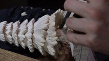Woodcarver Makes DIY Christmas Tree Using Chisels