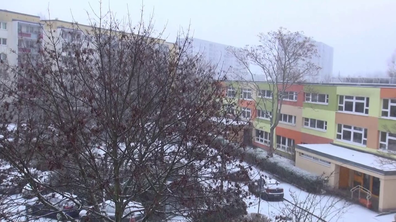 Der erste Schnee im neuen Jahr ist da!