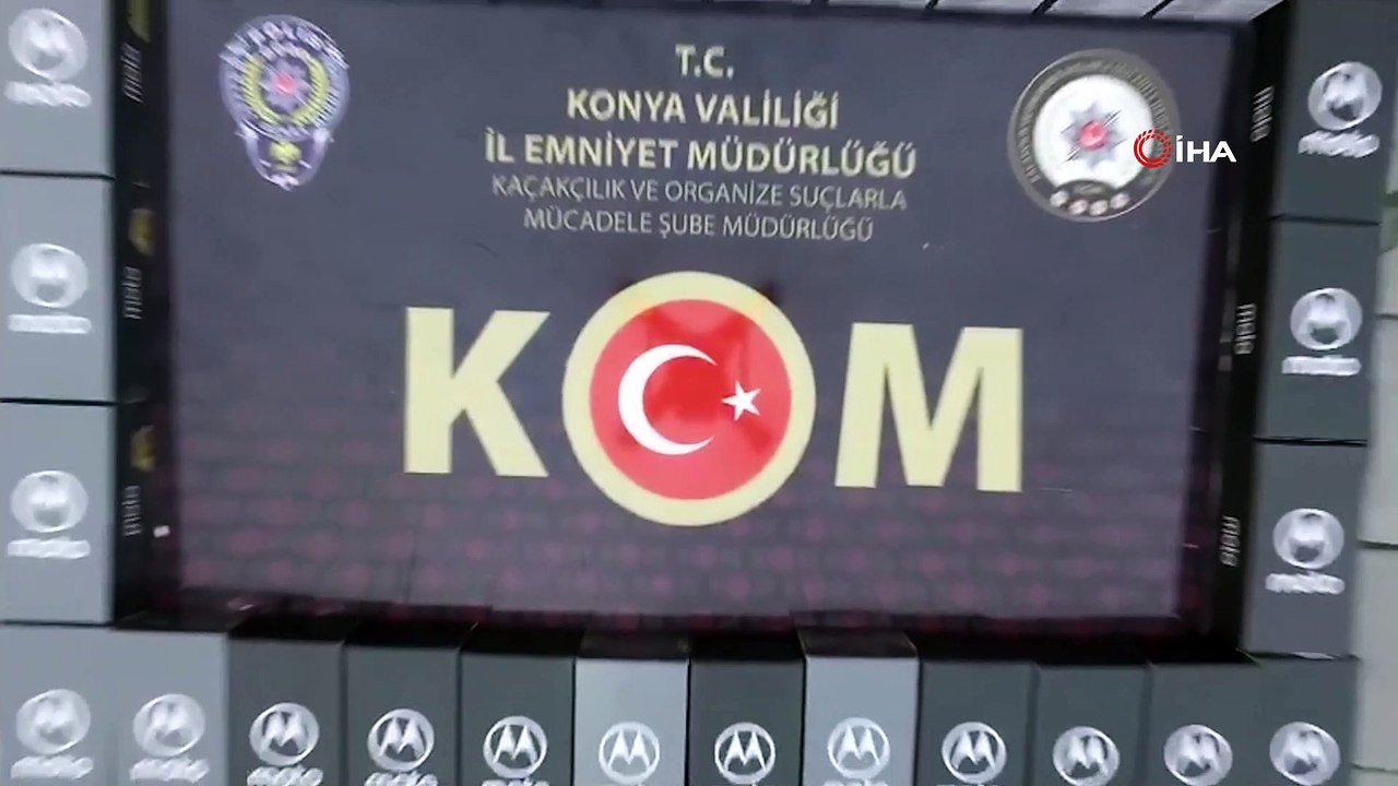 Konya Emniyetinden büyük operasyon: 2 bin 613 adet kaçak cep telefonu ele geçirildi