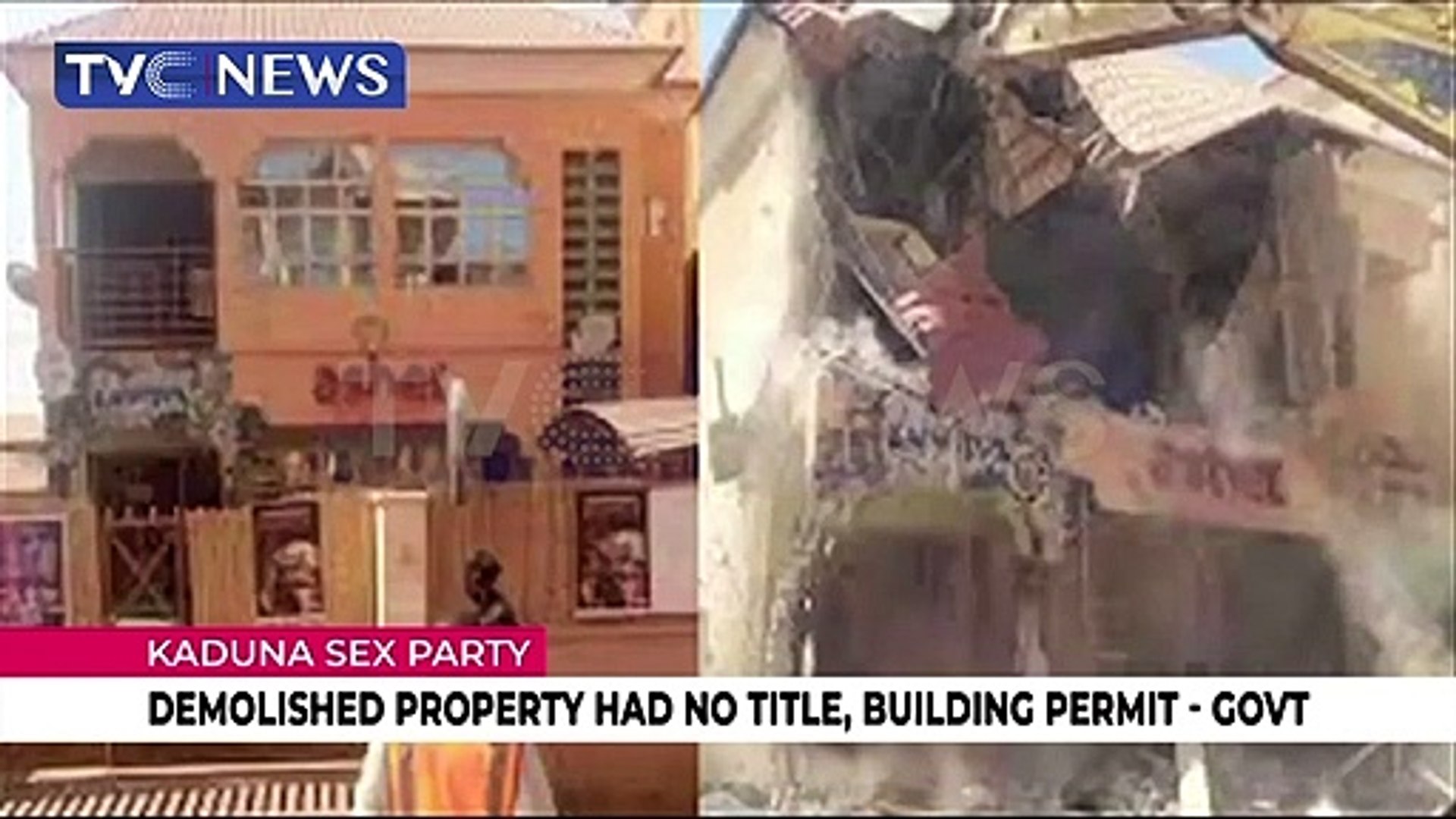 Kaduna Sex Party: Demolished property had no title, building permit - Govt.  - video Dailymotion