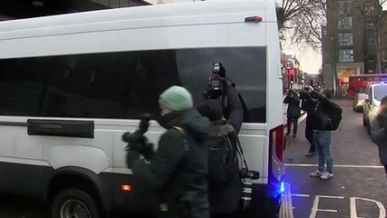Julian Assange arrives at court for bail hearing