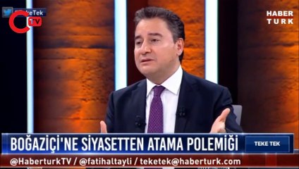 Ali Babacan'dan Boğaziçi açıklaması