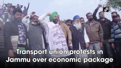 Jammu transport union protests over economic package