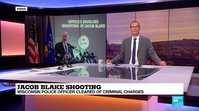 White police officer cleared of charges in Wisconsin shooting of Jacob Blake