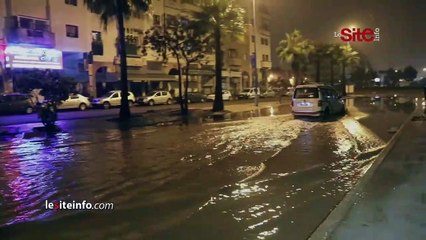 الأمطار تغرق العاصمة الاقتصادية.. مشاهد استثنائية من ليلة _رعب_ بالبيضاء