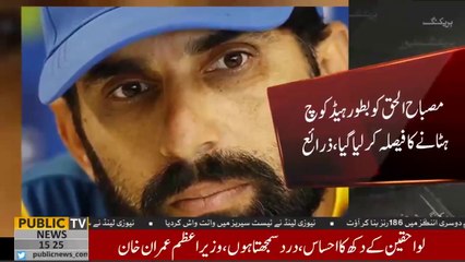 Download Video: PCB decides to remove Misbah ul Haq as Head Coach on dismal performance