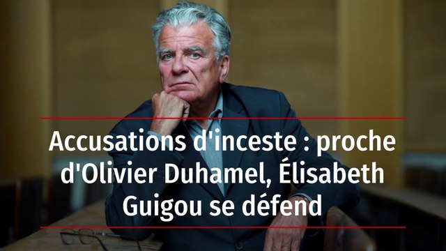 Accusations d'inceste : proche d'Olivier Duhamel, Élisabeth Guigou se défend