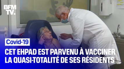 Covid-19: cet Ehpad est parvenu à vacciner la quasi-totalité de ses résidents en une matinée