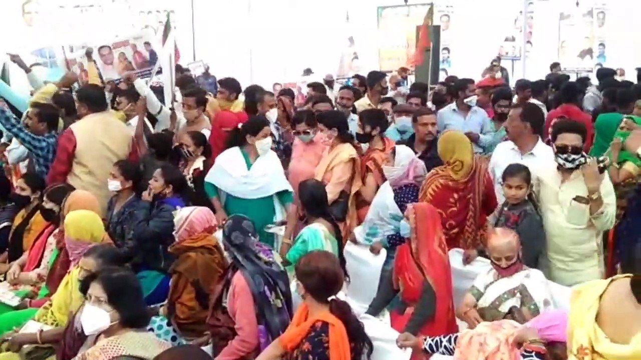 सीएम शिवराज के पहुंचने से पहले भाजपाई पहुंचे दा...