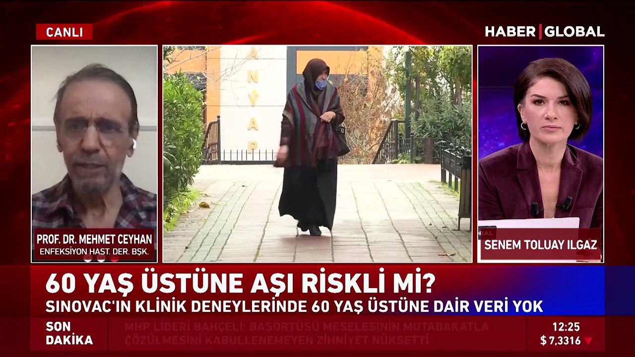 Prof. Dr. Mehmet Ceyhan'dan 60 yaş üstü için Sinovac aşısı uyarısı