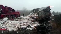 Yozgat’ta Trafik Kazası, Tır Vinç İle Çarpıştı: 3 Ölü, 2 Yaralı