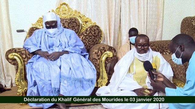 Urgent Touba _ Déclaration 03_01_2021 du Khalif General des mourides Serigne Mountakha Mbacke