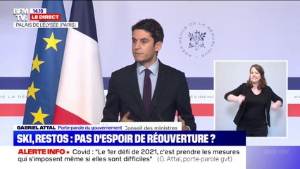 Gabriel Attal sur les stations de ski: "Le 7 janvier n'a pas été annoncée comme une date de réouverture"
