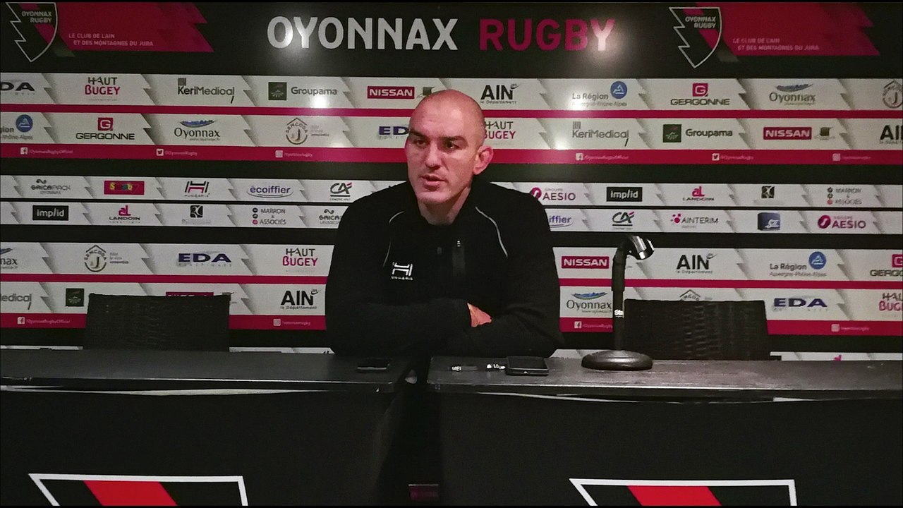 Conférence de presse d'avant match Oyonnax / Grenoble