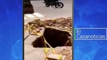 El Cazanoticias: obra del acueducto dejó un enorme hueco en la localidad de Suba, Bogotá
