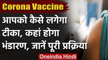 Corona Vaccine: आपको कैसे लगेगा टीका, कहां होगा भंडारण? जानिए- पूरी प्रक्रिया | वनइंडिया हिंदी