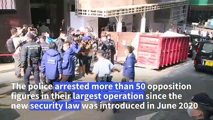 Hong Kong opposition figures arrested under security law