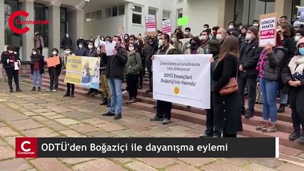 ODTÜ'de Boğaziçi İle Dayanışma Eylemi
