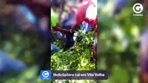 Vídeo mostra resgate após queda de helicóptero em Vila Velha