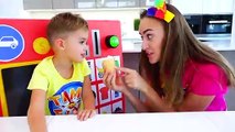 Vlad and Niki Ice Cream & Watermelon Challenge for Mom