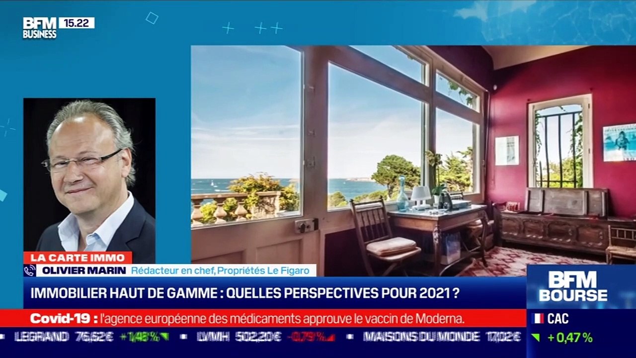 Olivier Marin (Propriétés Le Figaro) : quelles perspectives pour 2021 dans l'immobilier haut de gamme ? - 06/01