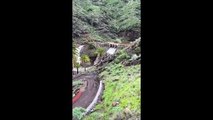 La lluvia y el viento provocan desprendimientos, caída de árboles y cortes eléctricos en Canarias