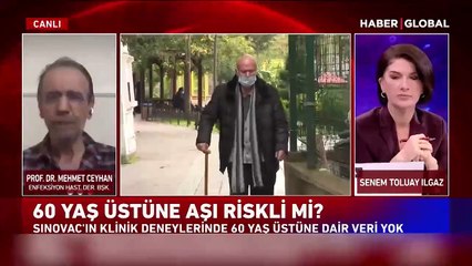 Prof. Dr. Mehmet Ceyhan: ''60 yaş üstüne aşıyı yapmak açıkçası bir kumar!''