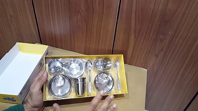 Unboxing and review of sunny toys homemade stainless steel kitchen set for kids gift